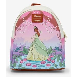 Loungefly Disney‎ Princess Tiana Mini Backpack Adjustable Straps NWT